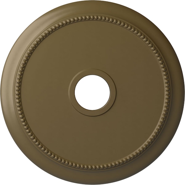 Ekena Millwork Crendon Ceiling Medallion (Canopies up to 4 3/8"), 24 1/8"OD x 4 3/8"ID x 2 1/4"P, Mississippi Mud CM24CRMMF - main